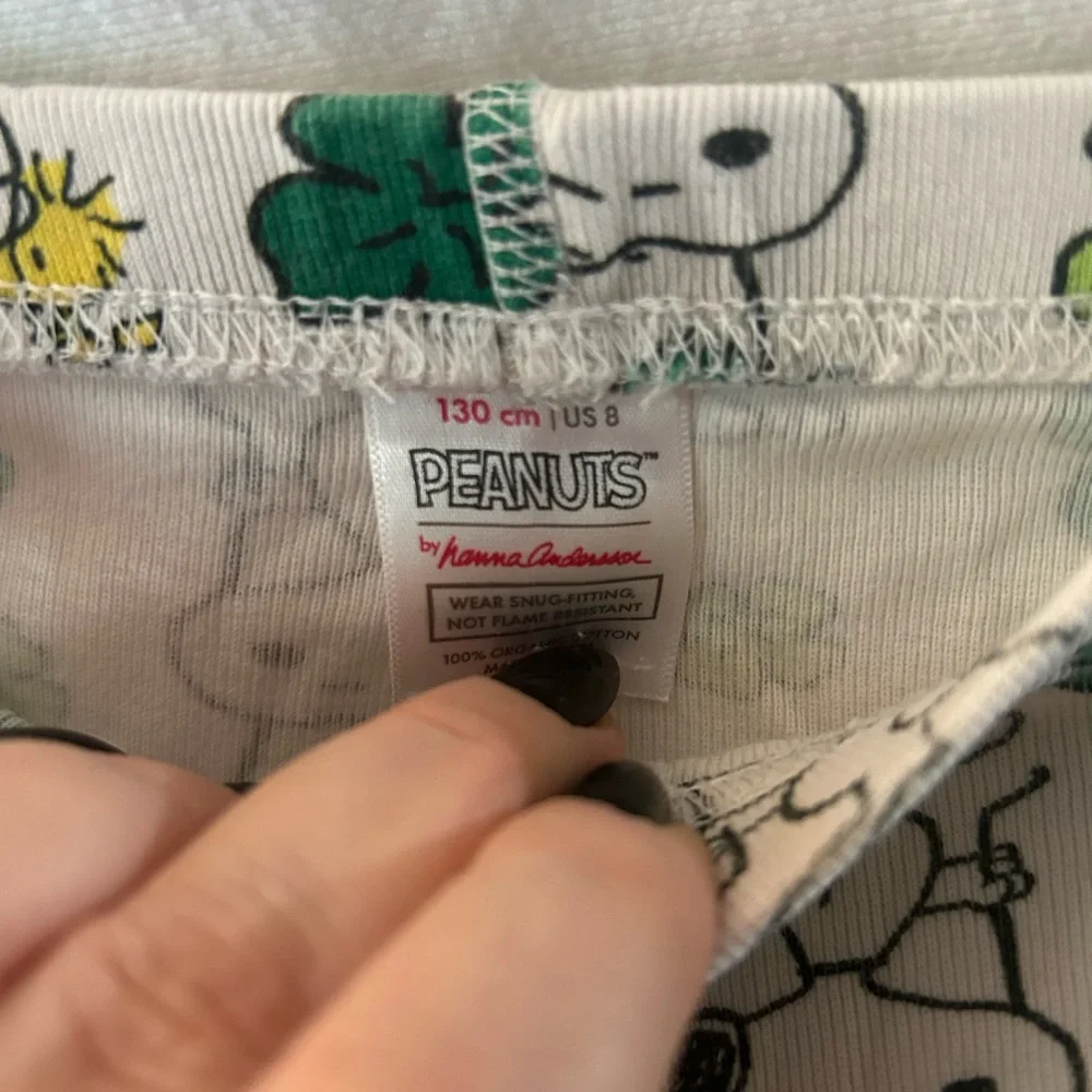 Peanuts Snoopy Woodstock Green Pajama Pants Shamrock St. Patrick’s Day 8